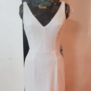 Sequin Formal, Wedding, bride All White